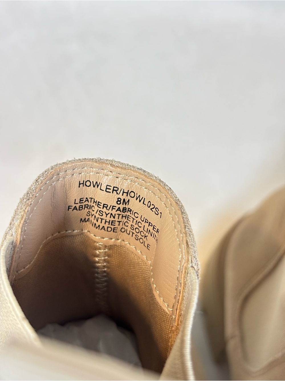 Steve Madden Howler Chunky Lug Sole Chelsea Suede boots, tan, size 8 - Picture 10 of 10